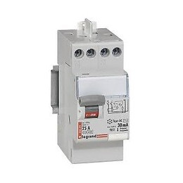 Interrupteur différentiel bipolaire - type AC 30mA - 25A