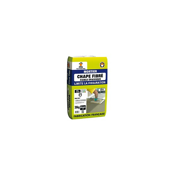 Mortier chape fibre 30kg