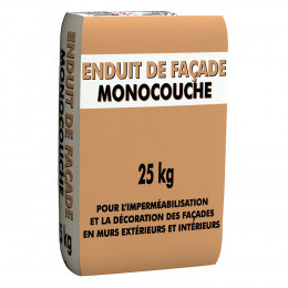 Enduit de façade monocouche 1er prix 25kg
