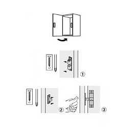 Loqueteau À Bille Laiton Hettich, L.12 X L.8 Mm