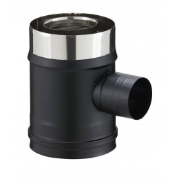 Elément droit de prise d'air à 90° DIAM 80