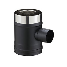 Elément droit de prise d'air à 90° DIAM 80