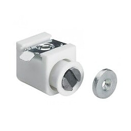 Lot De 2 Loqueteaux Magnétiques Plastique Hettich, L.27 X L.16 Mm