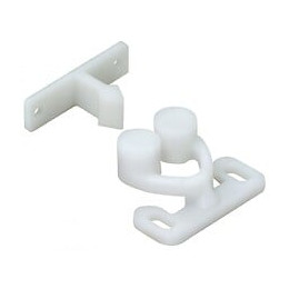 Lot De 2 Loqueteaux À Pression Plastique Hettich, L.25 X L.31 Mm