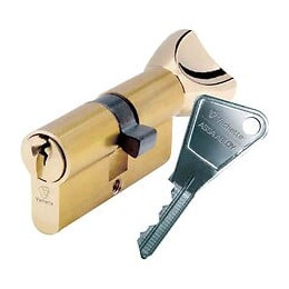 Cylindre De Sureté À Bouton V5 - 30 X 30 Mm Laiton