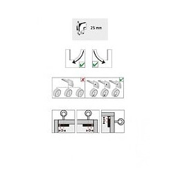 Serrure De Meuble Acier En Applique Hettich Axe 25 Mm Réversible