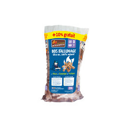 Woodstock bois d'allumage extra sec - sac de 20 litres + 10% offerts