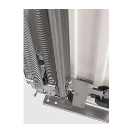 Porte garage basculante débordante avec rails Blanc