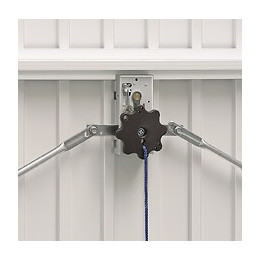 Porte garage basculante débordante avec rails Blanc