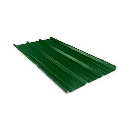 Plaque nervurée verte 1000 Ep.0.63mm Lg.2500mm