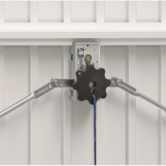 Porte garage basculante débordante avec rails Blanc