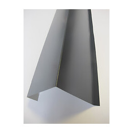 Rive sur mur acier galva 1045 210cm gris