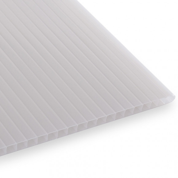 Plaque polycarbonate alvéolaire opale 10mm 3x1.05m