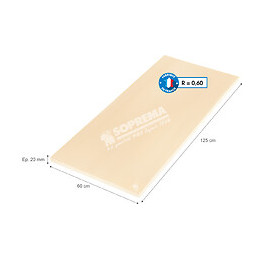 Panneau isolant polystyrène extrudé 125x60x2cm R 0.6
