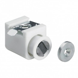 Lot De 2 Loqueteaux Magnétiques Plastique Hettich, L.27 X L.16 Mm