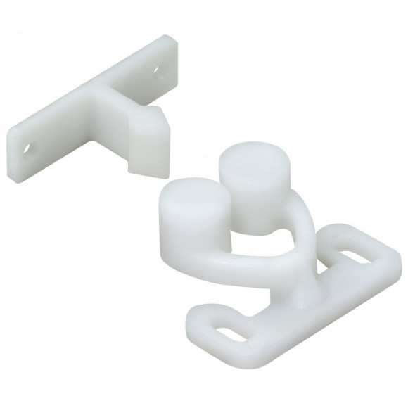 Lot De 2 Loqueteaux À Pression Plastique Hettich, L.25 X L.31 Mm