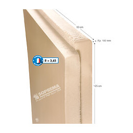 Panneau isolant polystyrène extrudé 125x60x10cm R 3.45