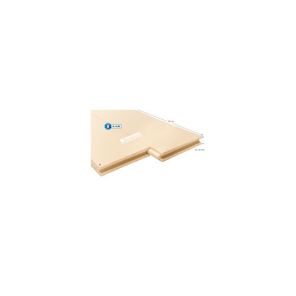 Panneau isolant polystyrène extrudé 125x60x8cm R 2.25