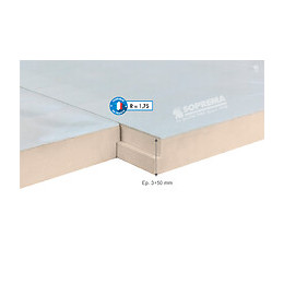 Panneau polystyrène extrudé + béton 120x59x5.3cm R 1,75
