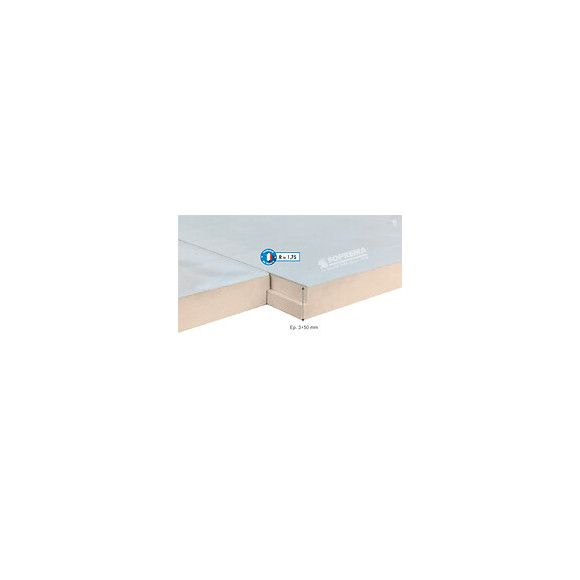 Panneau polystyrène extrudé + béton 120x59x5.3cm R 1,75