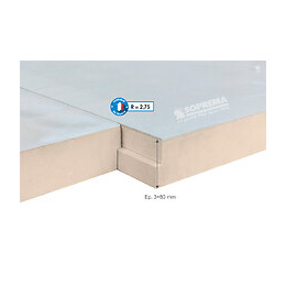 Panneau polystyrène extrudé + béton 120x59x8.3cm R 2,75