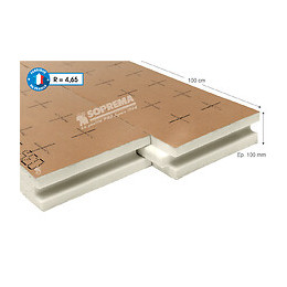 Panneau isolant en polyuréthane 120x100x10cm R 4.65