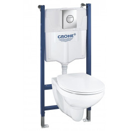 Pack WC à poser Blanc alpin Bau Ceramic