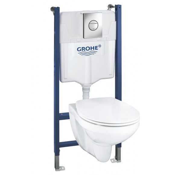 Pack WC à poser Blanc alpin Bau Ceramic