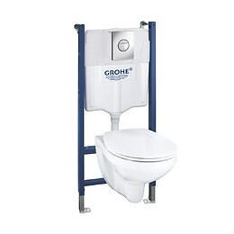 Pack WC à poser Blanc alpin Bau Ceramic