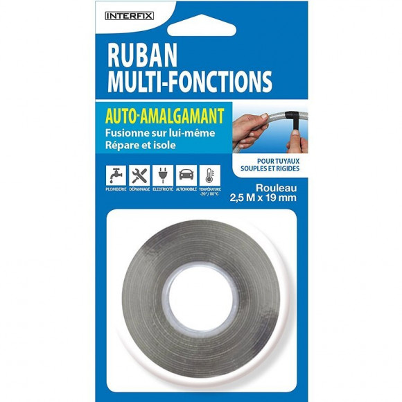Ruban multi-fonctions auto-amalgamant Interfix 2.5m