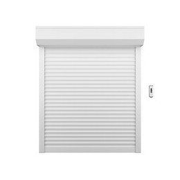 Volet roulant h.140xL.100cm Aluminium blanc elec radio