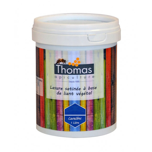 Lasure satinée thomas base végétale / bleu caraïbe
