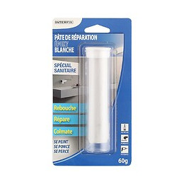 Pâte de réparation époxy blanche Interfix 60g