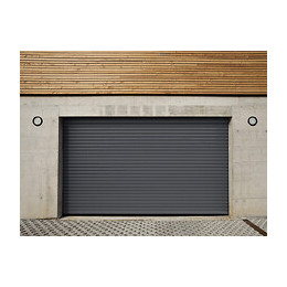 Porte de garage enroulable 2x2.40m alu Gris