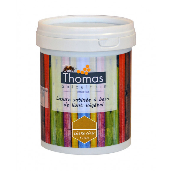 Lasure satinée thomas base végétale / chêne clair
