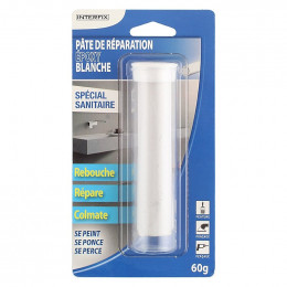 Pâte de réparation époxy blanche Interfix 60g