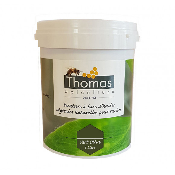 Peinture thomas base végétale 1 litre / vert olive