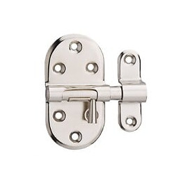 Targette À Pêne Rond Thirard, Acier Nickelé Gris