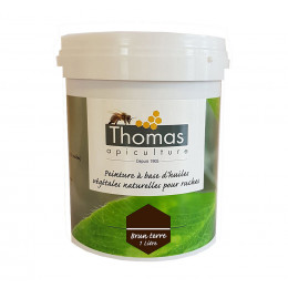 Peinture thomas base végétale 1 litre / brun terre