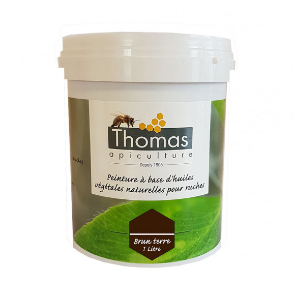 Peinture thomas base végétale 1 litre / brun terre