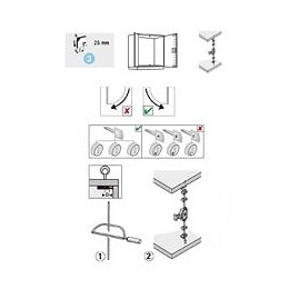 Serrure De Meuble Acier À Espagnolette Hettich, Axe 25 Mm