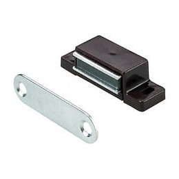 Lot De 10 Loqueteaux Magnétiques Plastique Hettich, L.14.5 X L.45.3 Mm