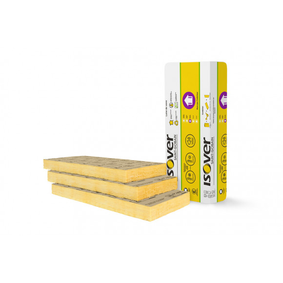 Isolant murs panneau Kraft, 1,35x0,6m, ép. 120mm R 3,75 (5 PAN)