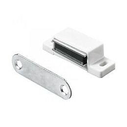 Lot De 10 Loqueteaux Magnétiques Plastique Hettich, L.14.5 X L.45.3 Mm