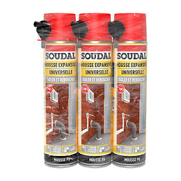 Mousse Isoler et Reboucher Manuelle 3x500ml