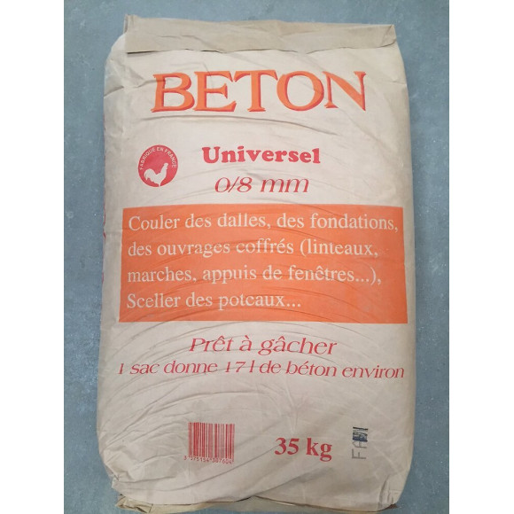Béton prêt à gacher 35kg