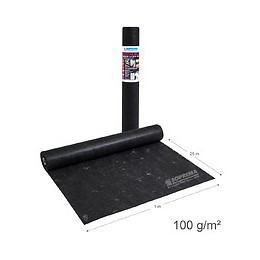 Feutre géotextile 100g/m2 noir pour drainage 25mx1m