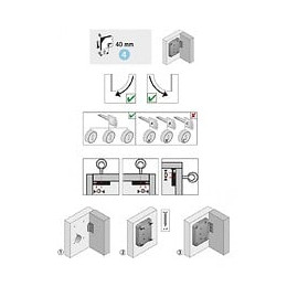 Serrure De Meuble Acier En Applique Hettich 40 Mm Réversible
