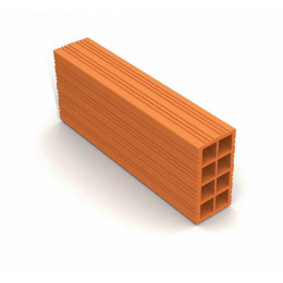 Brique terre cuite 2 alvéoles 7/20/40