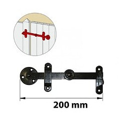 Loquet Acier Prépeint, H.80 X L.230 X P.55 Mm